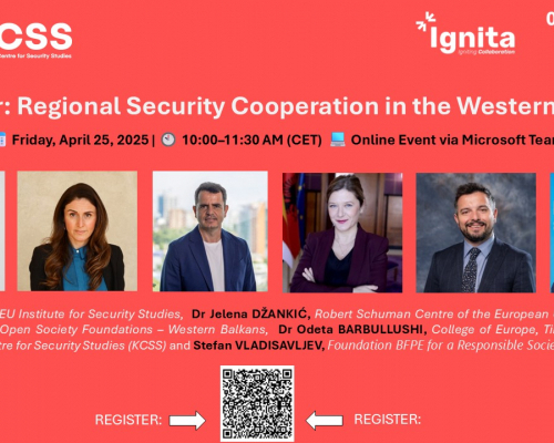 Webinar on Regional Security Cooperation in the Western Balkans: Why the Western Balkans Can’t Wait on Cooperation?