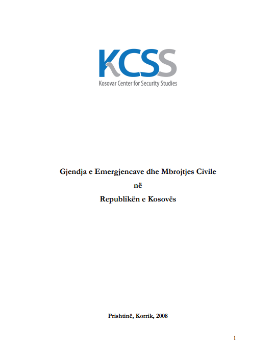 Gjendja e Emergjencave dhe Mbrojtjes Civile në Republikën e Kosovës 