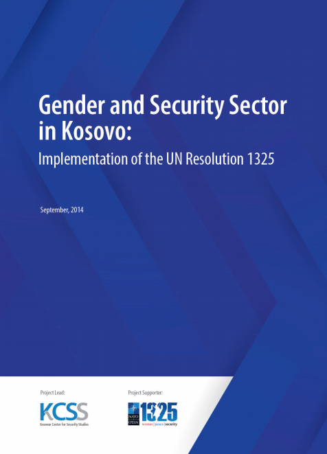 Gjinia dhe sektori i sigurisë në Kosovë: Zbatimi i rezolutës 1325 e Këshillit të Sigurimit të OKB-së