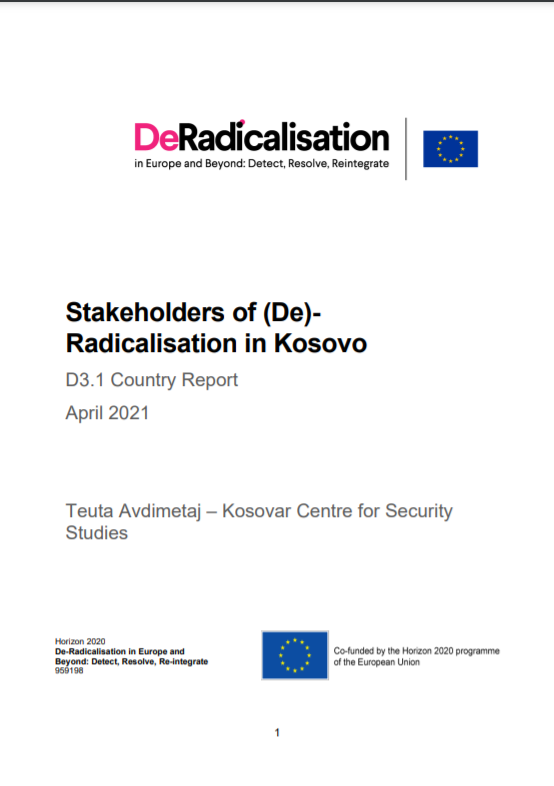 Stakeholders of (De)-Radicalisation in Kosovo