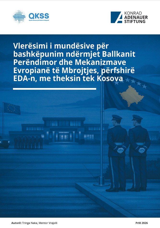 Vlerësimi i mundësive për bashkëpunim ndërmjet Ballkanit Perëndimor dhe Mekanizmave Evropianë të Mbrojtjes, përfshirë EDA-n, me theksin tek Kosova