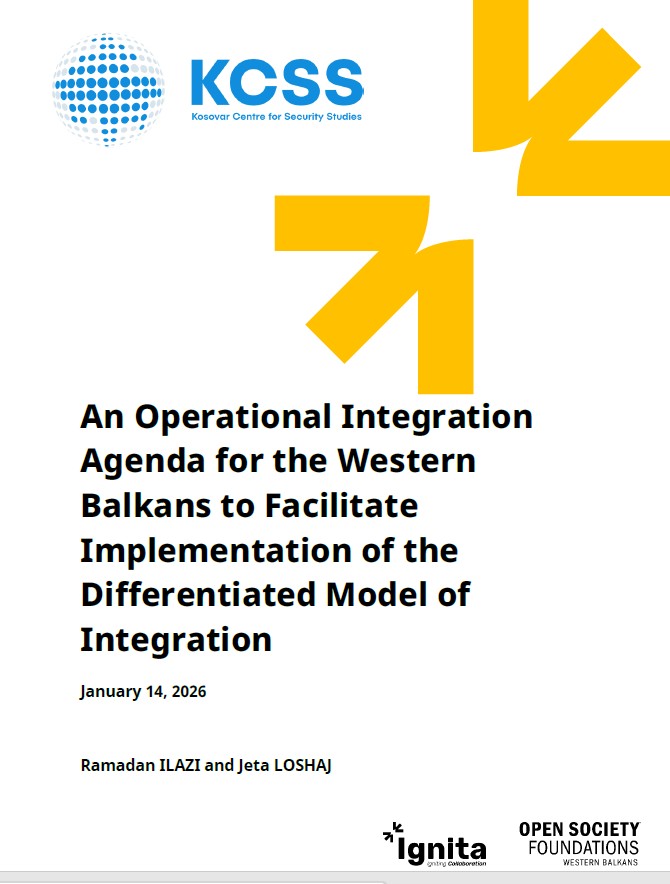 An Operational Integration Agenda for the Western Balkans to Facilitate Implementation of the Differentiated Model of Integration